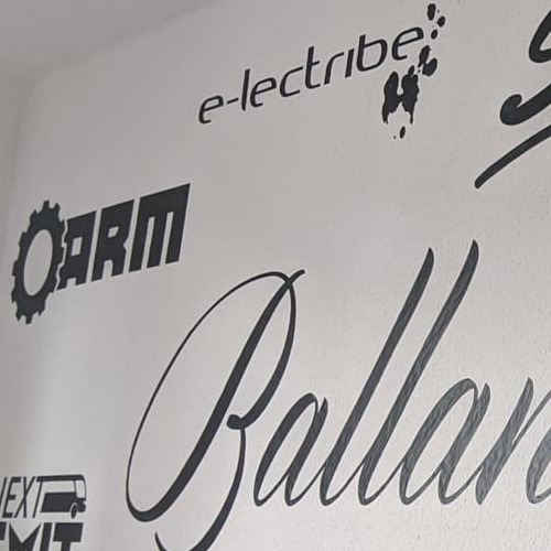 Schwarze Wandtattoos geplottert von Stoff³ in Kassel